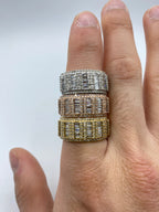 Triple Row Baguette Ring Band - additional product view 6