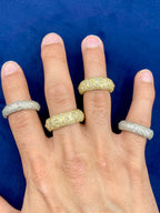 14K Gold Mosaic Upside-Down Diamond Ring - main product photo