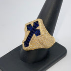 14K Gold Royal Cross Chrome Diamond Baguette Ring - additional product view 23