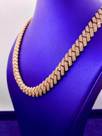 10K Gold 13.5mm Diamond Cuban Chain 22 in - additional product view 3