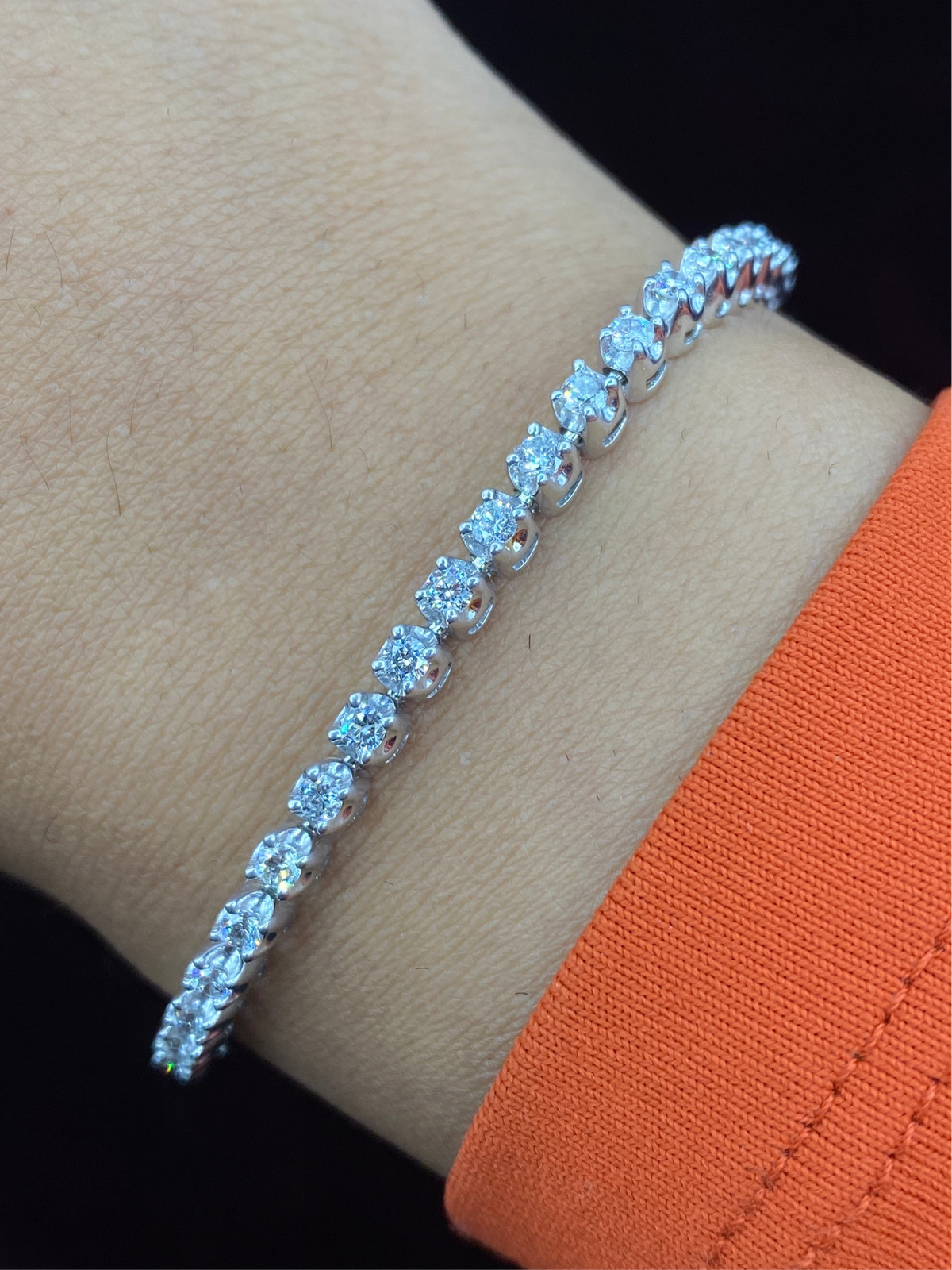 10K Gold Dazzling Diamond Tennis Bracelet - additional product view 5