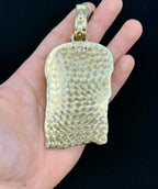 10K Gold Jumbo Iced Out Jesus Head Diamond Pendant - additional product view 4