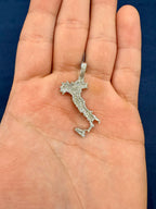 14K Gold Italy Boot Diamond Pendant - additional product view 4