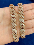 14K Rose Gold Jumbo Diamond Cuban Chain 12mm - additional product view 6