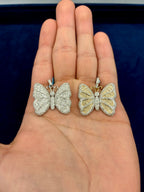 14K Gold Classic Butterfly Diamond Pendant - additional product view 3