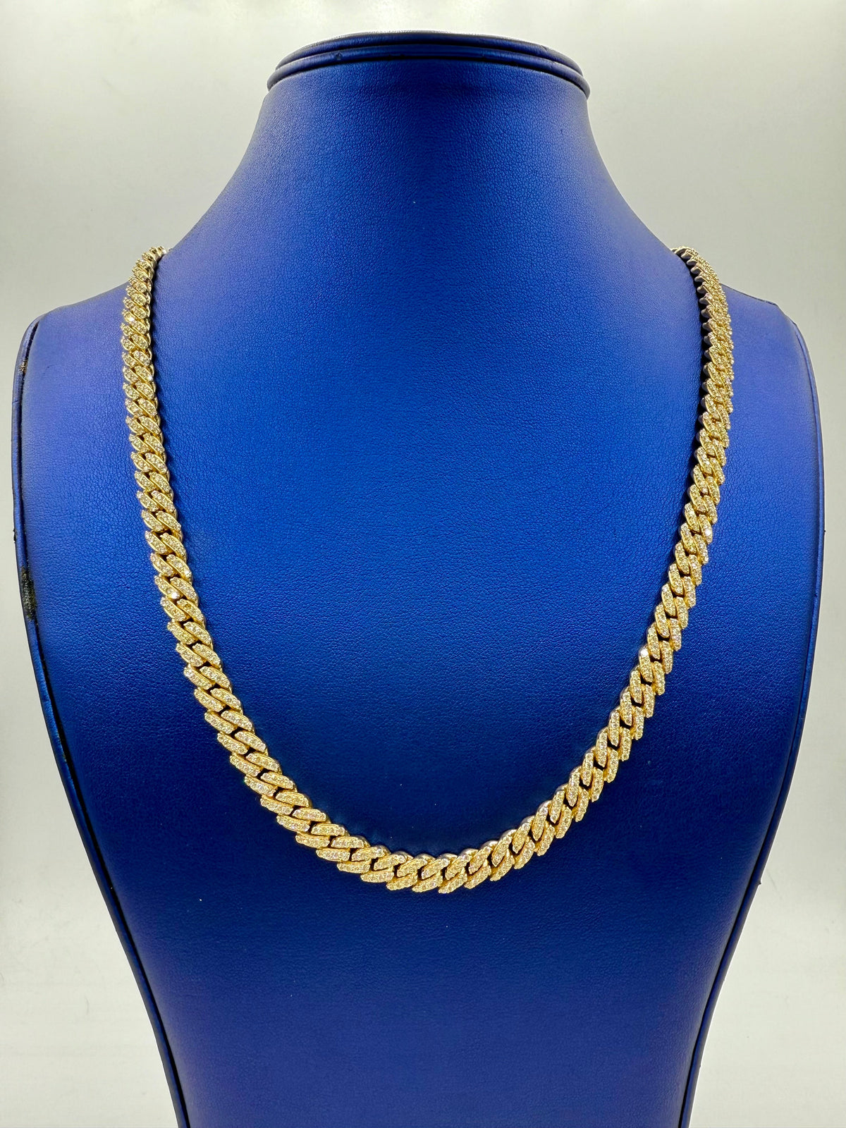 14K Gold 7.8M DIAMOND CUBAN LINK CHAIN - additional product view 2