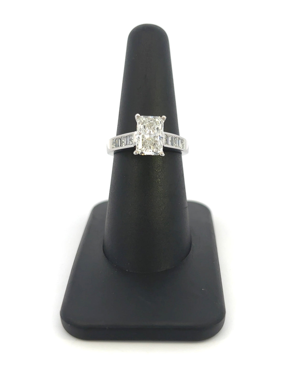 14K Gold Lab Grown Radiant Cut Ring 2.02 CT - additional product view 2