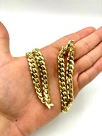 14K Solid Gold Cuban Chain 9.3mm 22in - additional product view 4