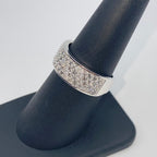 10K Gold Diamond Iced Band Ring - additional product view 5