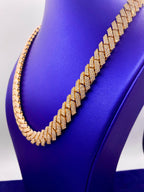 14K Gold Jumbo Diamond Cuban Link Chain 14.8mm - additional product view 3