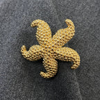 14K Gold Sally Star Ocean Brouch - additional product view 4