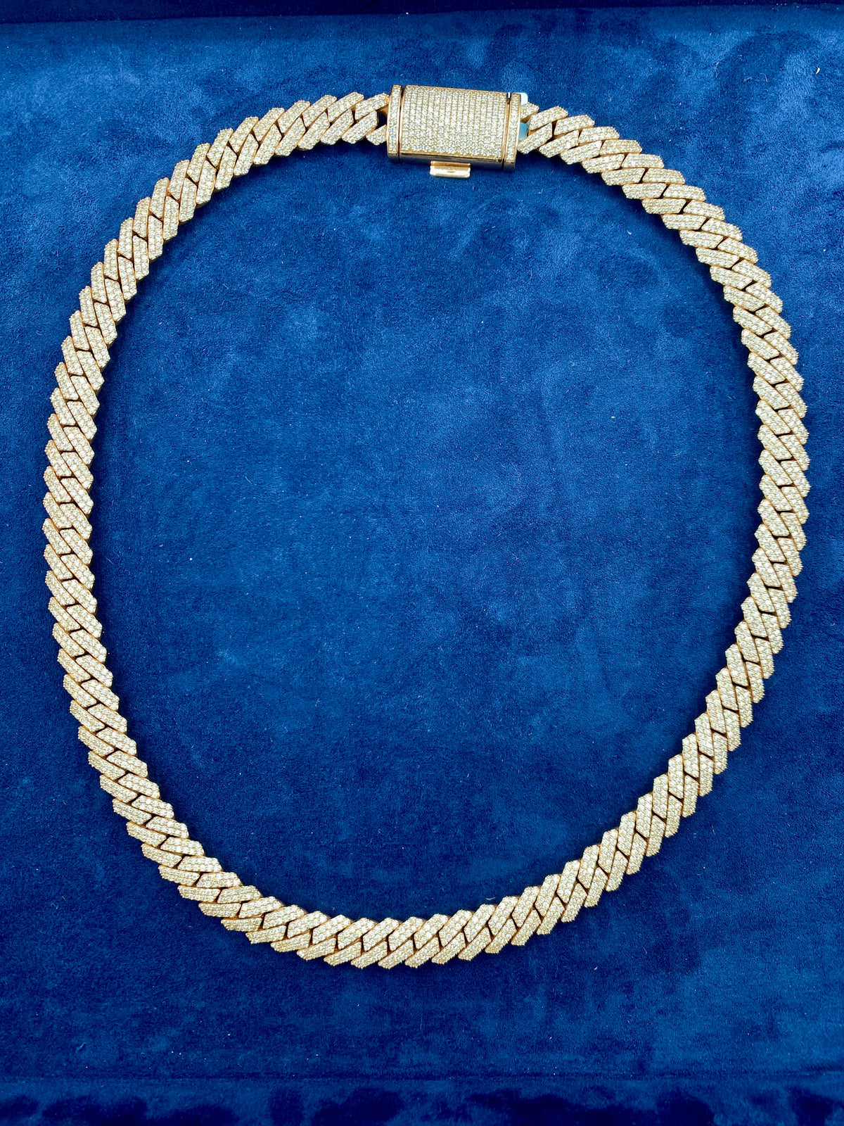 14K Rose Gold Jumbo Diamond Cuban Chain 12mm - additional product view 8