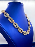 14K Gold Gucci Link Diamond Chain - additional product view 3