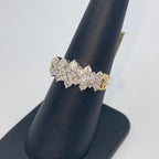 10K Gold Diamond Tiara Two-Tone Engagement Ring - additional product view 6