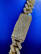 14K Gold Jumbo Diamond Cuban Chain 18.5mm - additional product view 4