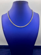 14K Gold Elegance Diamond Tennis Necklace - additional product view 2