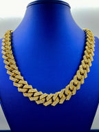14K Gold Jumbo Diamond Cuban Chain 18.5mm - additional product view 2
