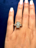 14K Gold Beautiful Radiant Cut Diamond Engagement Ring - main product photo