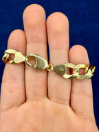14K Gold Italian Cuban Link Bracelet 11.2mm - additional product view 4