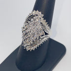 10K Gold Crown Diamond Baguette Ring - additional product view 6
