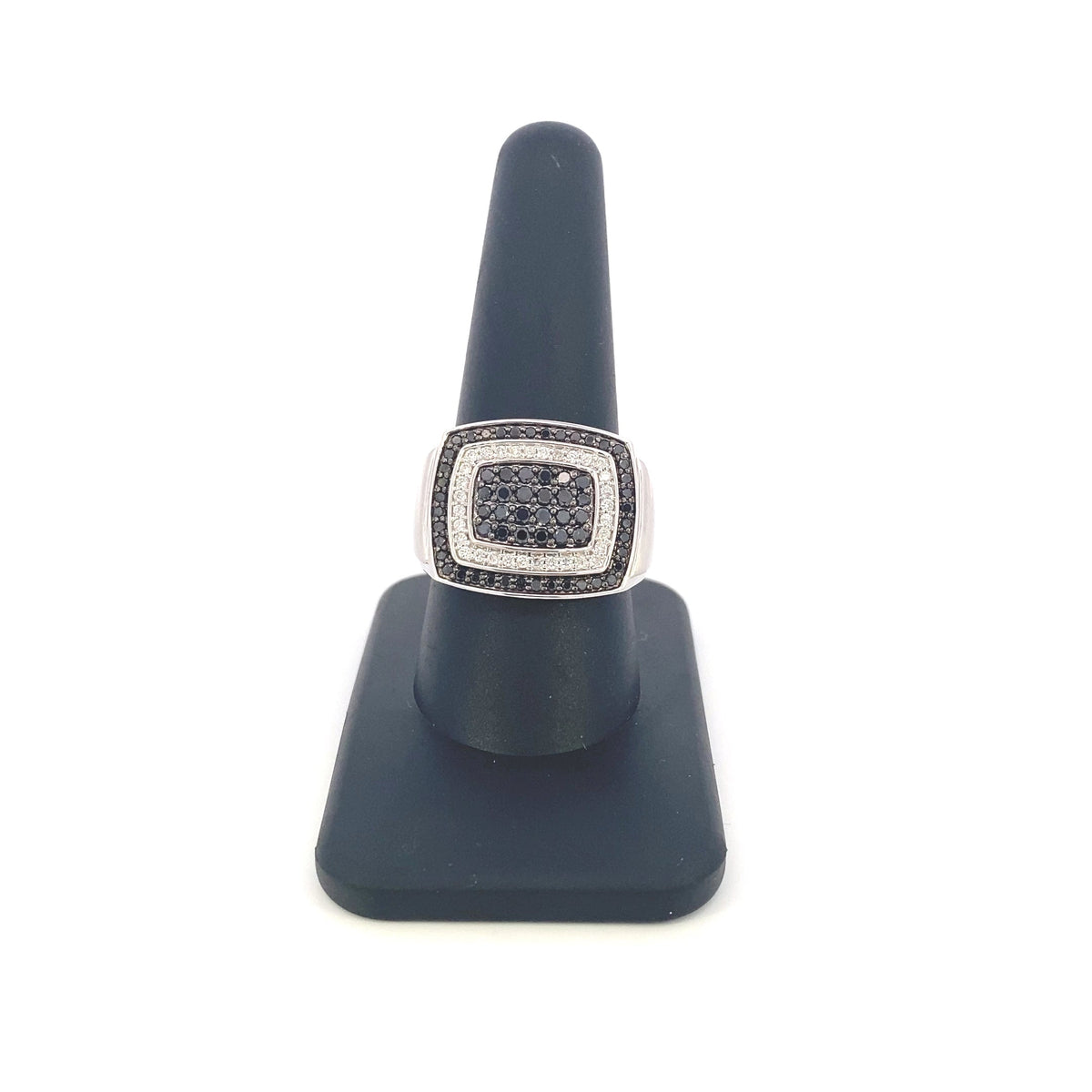 10K Gold Black Diamond Layer Ring - additional product view 2