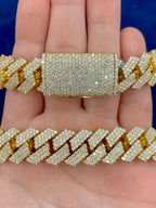 14K Gold Jumbo Diamond Cuban Chain 15.5mm - additional product view 6