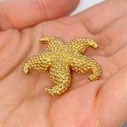 14K Gold Sally Star Ocean Brouch - additional product view 3