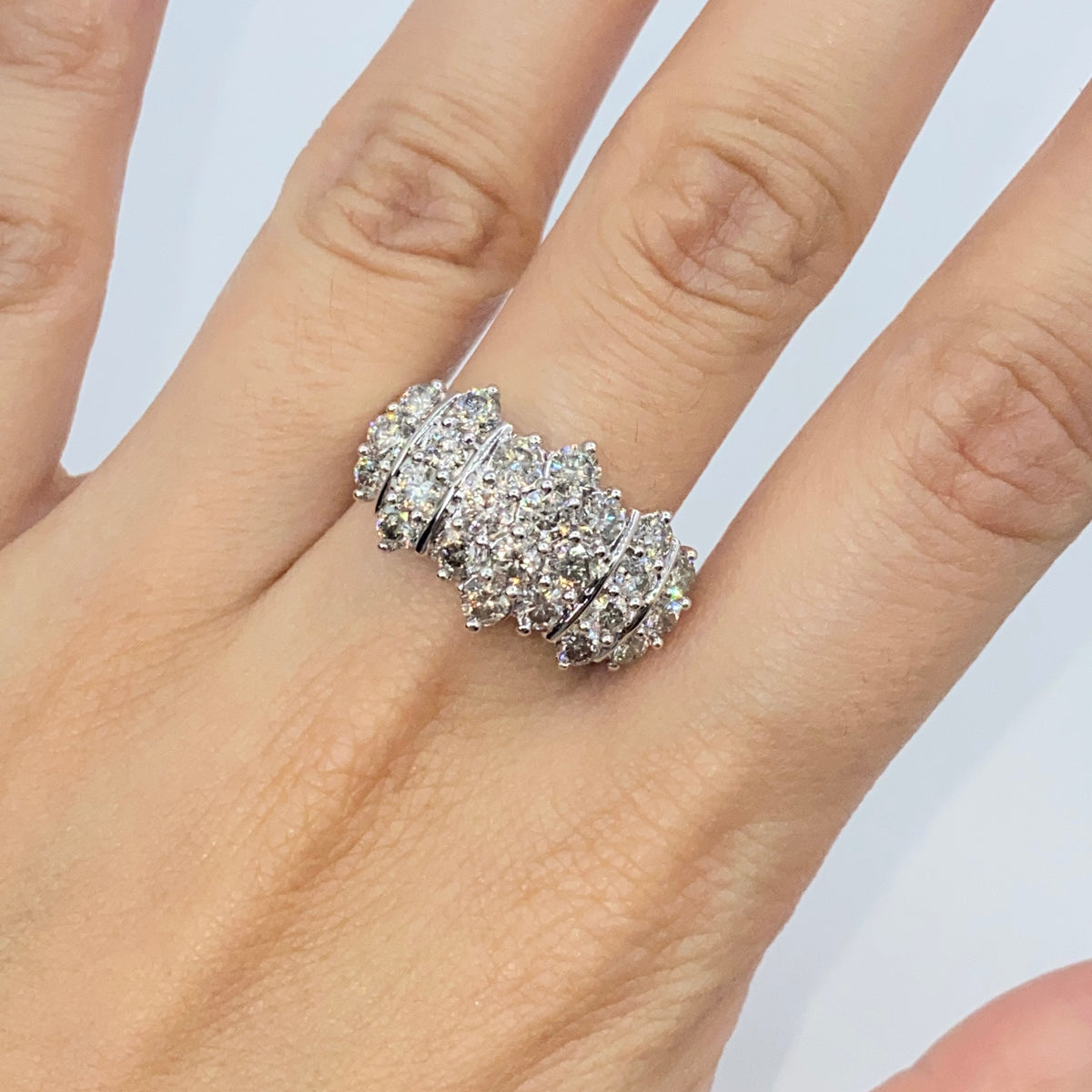 10K Gold Cluster Diamond Ring - additional product view 2