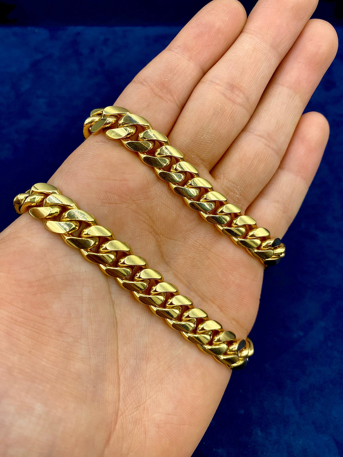 14K Gold Cuban Chain 10.5M 24I - additional product view 5