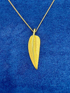 18K Gold Tiffany Leaf Necklace - additional product view 3