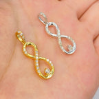 10K Gold Diamond Infinity Pendant - additional product view 5