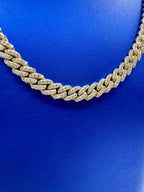 14K Gold 7.8M DIAMOND CUBAN LINK CHAIN - additional product view 5