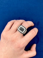 10K Gold Black Diamond Layer Ring - additional product view 9