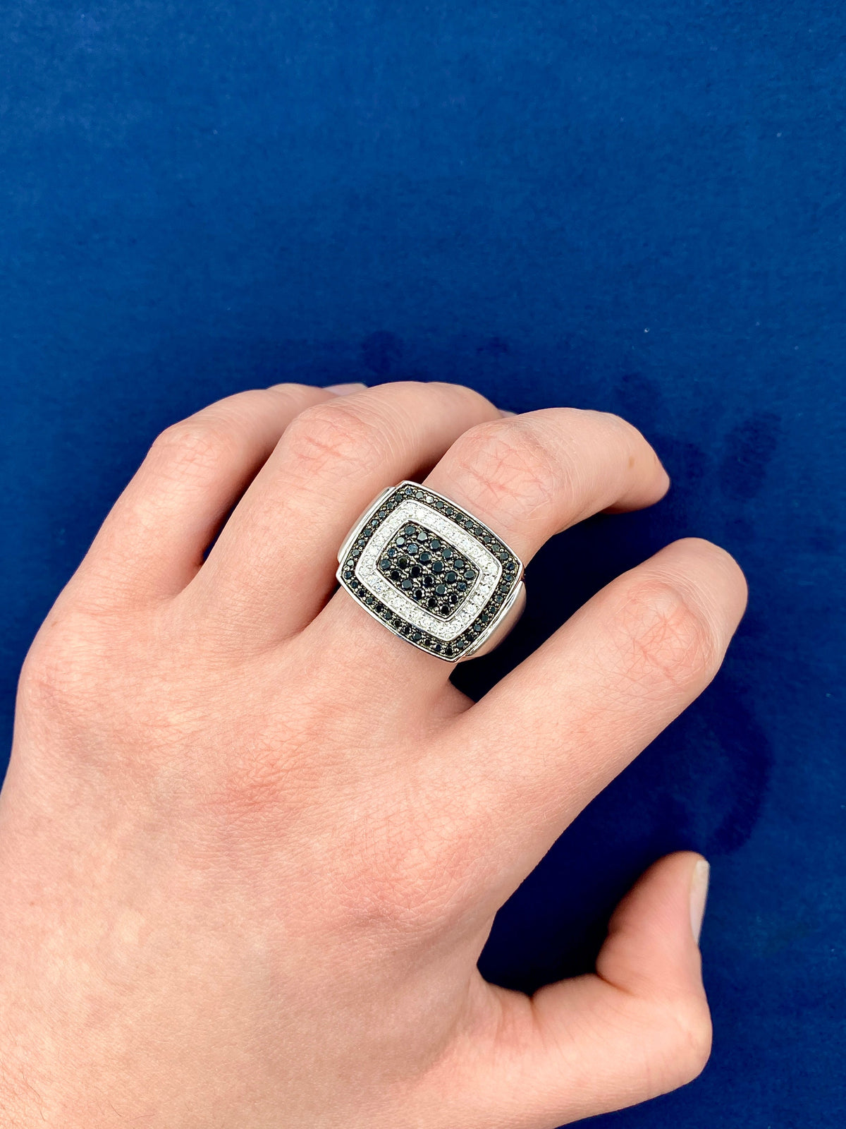 10K Gold Black Diamond Layer Ring - additional product view 9