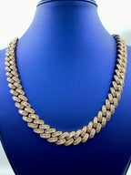 14K Rose Gold Jumbo Baguette Diamond Cuban Chain 14.2mm - additional product view 8