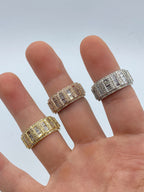 Triple Row Baguette Ring Band - additional product view 2