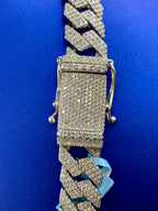 14K White Gold Jumbo Diamond Cuban Chain 15.7mm - additional product view 10