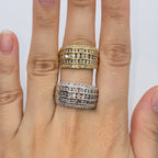 10K Gold Pave Row Diamond Ring - additional product view 3