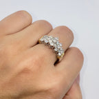 10K Gold Diamond Tiara Two-Tone Engagement Ring - additional product view 3