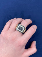 10K Gold Black Diamond Layer Ring - additional product view 10