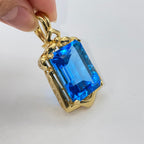 14K Gold Jewel of the Sea Aquamarine Pendant - additional product view 2