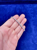 10K Gold 3mm Diamond Dream Bracelet in white gold - close-up product photo