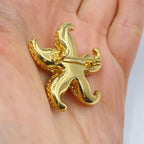 14K Gold Sally Star Ocean Brouch - additional product view 6