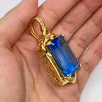 14K Gold Jewel of the Sea Aquamarine Pendant - additional product view 4
