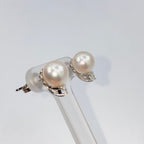 18K Gold Vintage Tiffany & Co Pearl Stud Diamond - additional product view 6