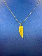 18K Gold Tiffany Leaf Necklace - additional product view 2