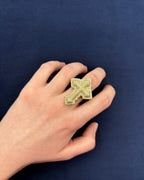 10K Gold Diamond Layered Cross Ring - additional product view 7