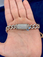 14K 12.5mm Rose Gold Cuban Diamond Chain 23 in - additional product view 6