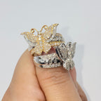 14K Gold Regal Butterfly Diamond Ring - additional product view 2