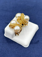 Gold Pearl Earrings - additional product view 4